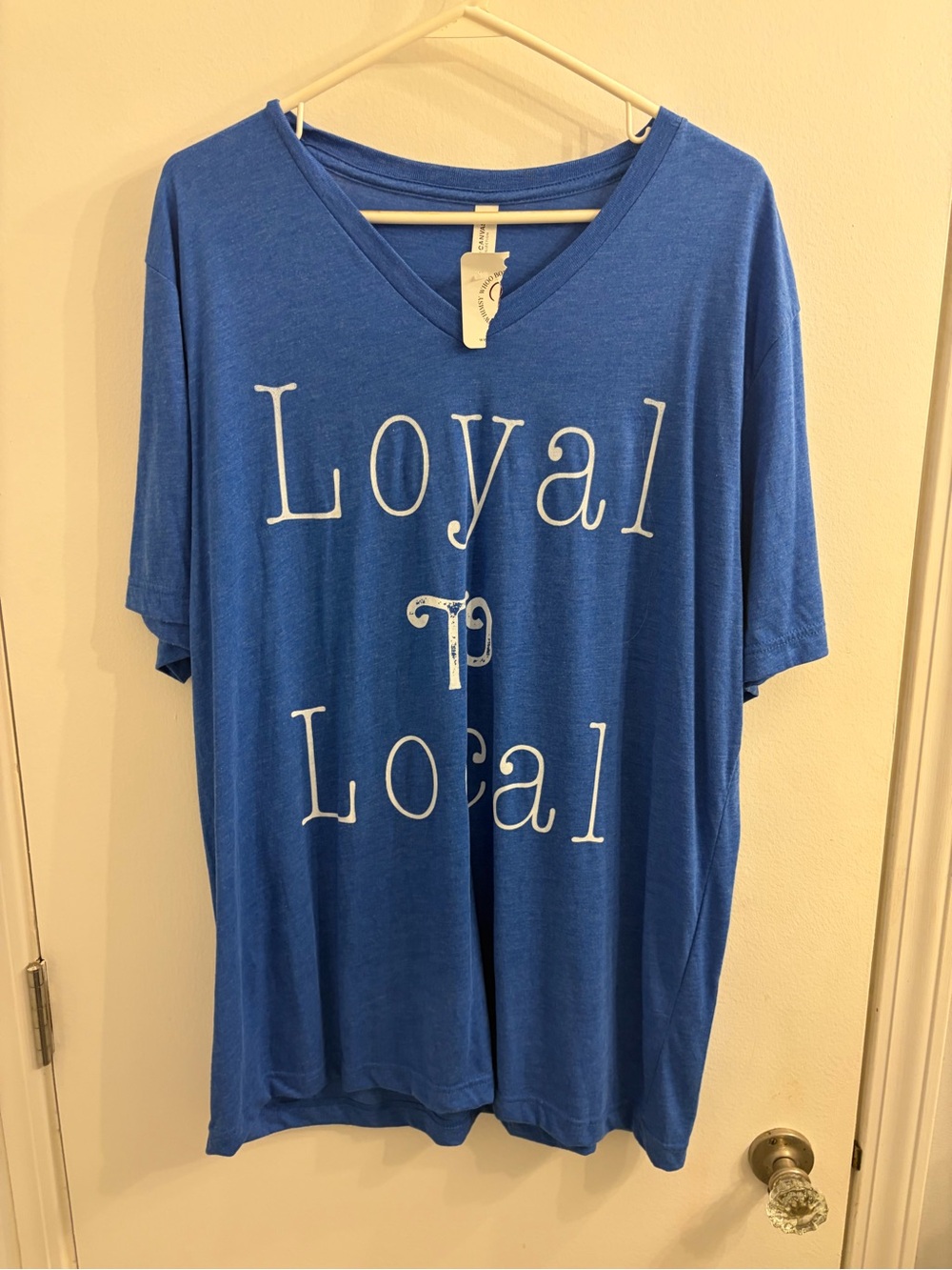 Bella Canvas Blue 'Loyal to Local' Short Sleeve Tee